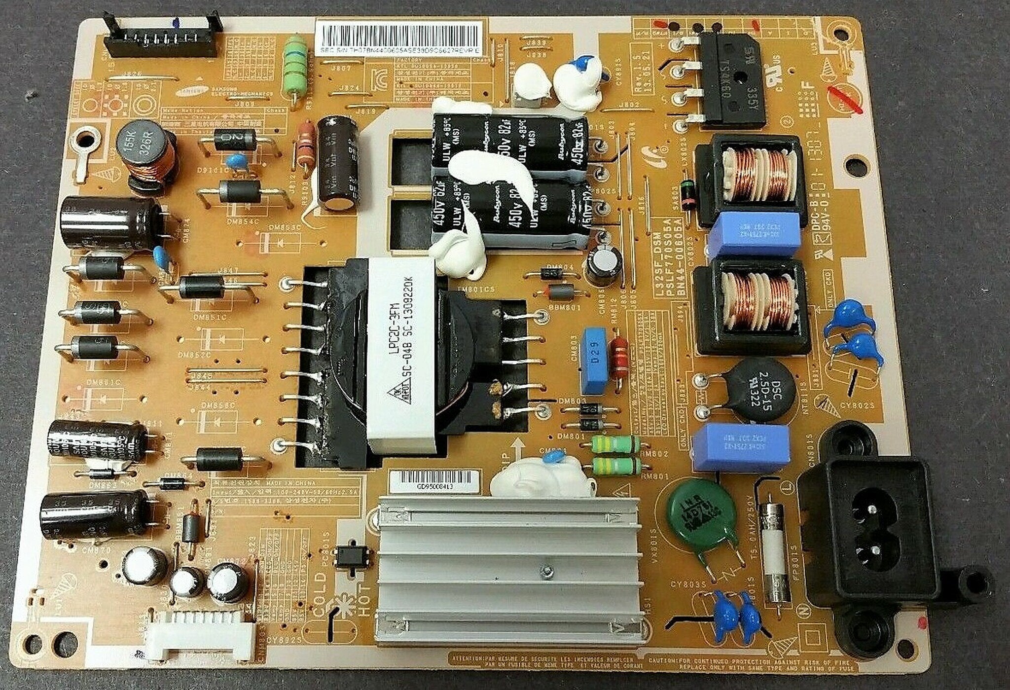 Samsung BN44-00605A  Power Supply / LED Board