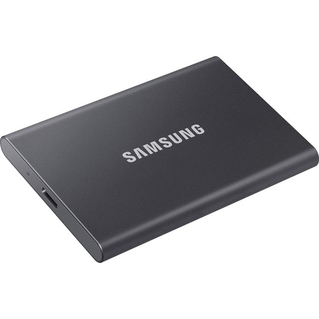 Samsung T7 MU-PC2T0T-AM 2 TB Portable Solid State Drive - External - PCI Express NVMe - Titan Gray