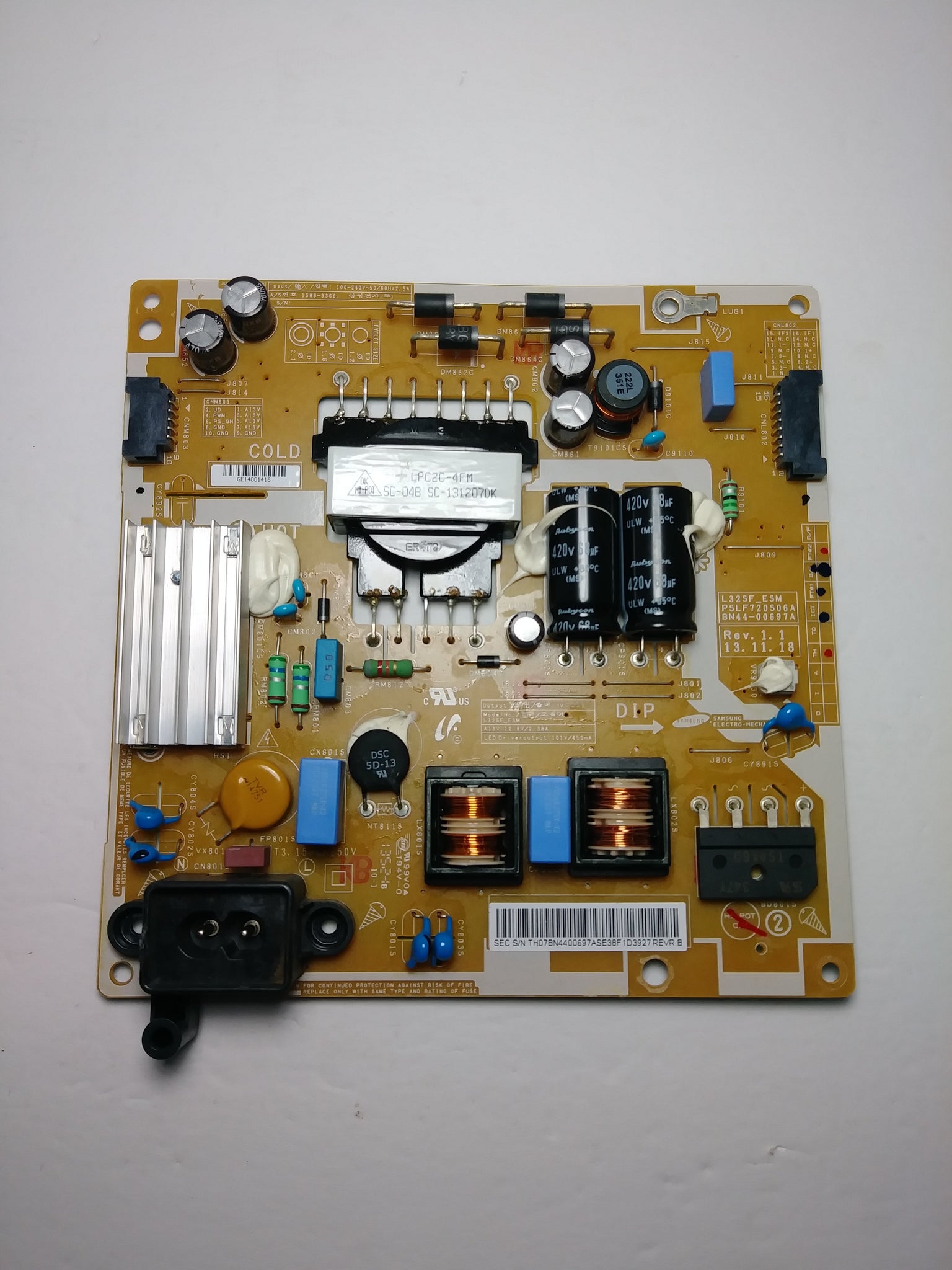Samsung BN44-00697A Power Supply / LED Board for UN32H5500AFXZA