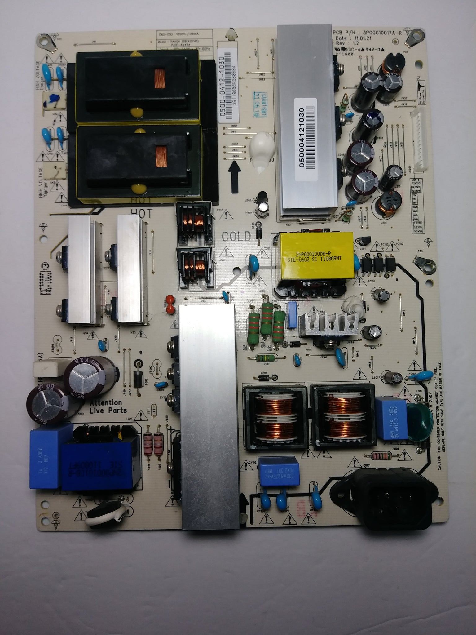 Vizio 0500-0412-1030 Power Supply / Backlight Inverter