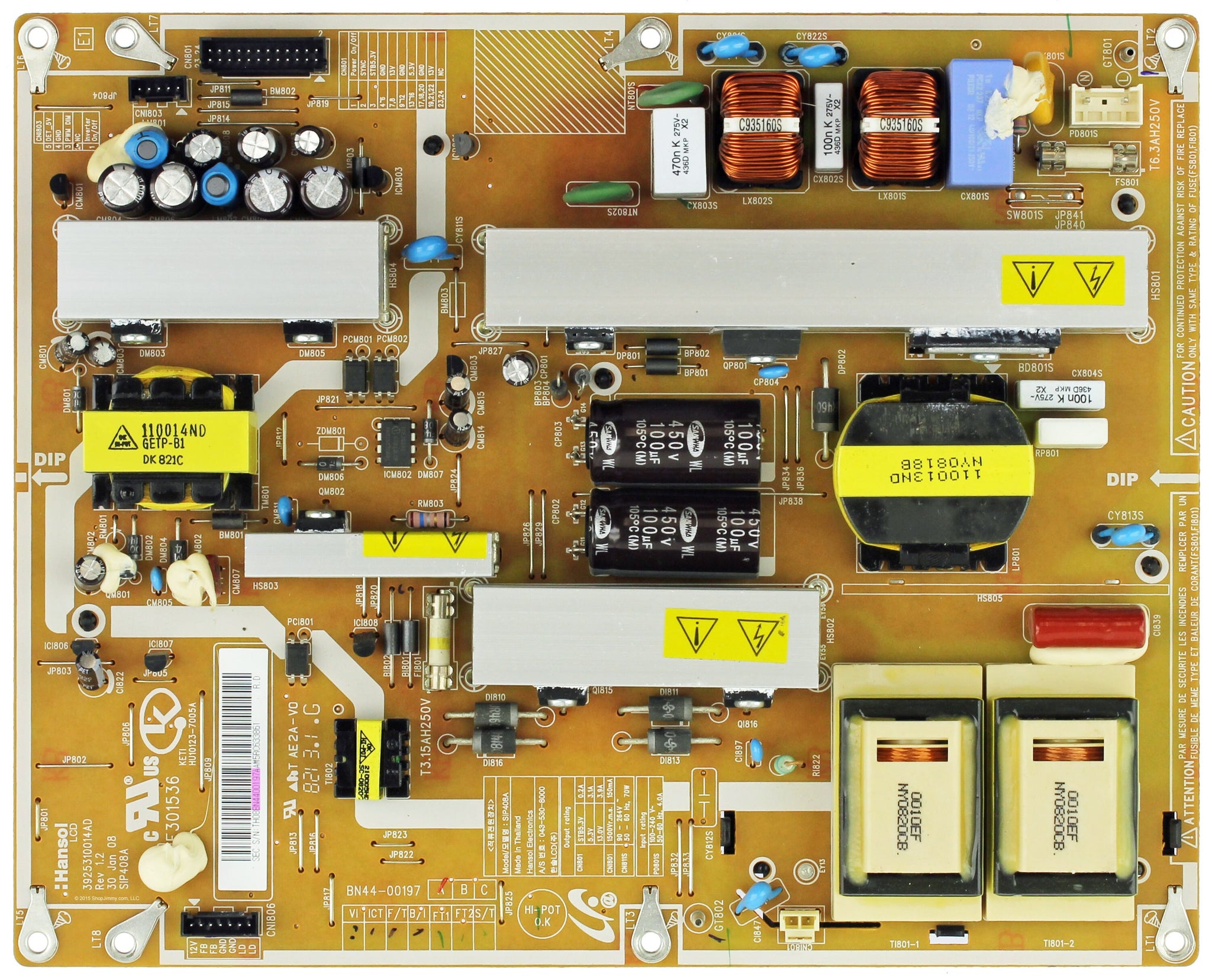 Samsung BN44-00197A Power Supply Unit Backlight Inverter