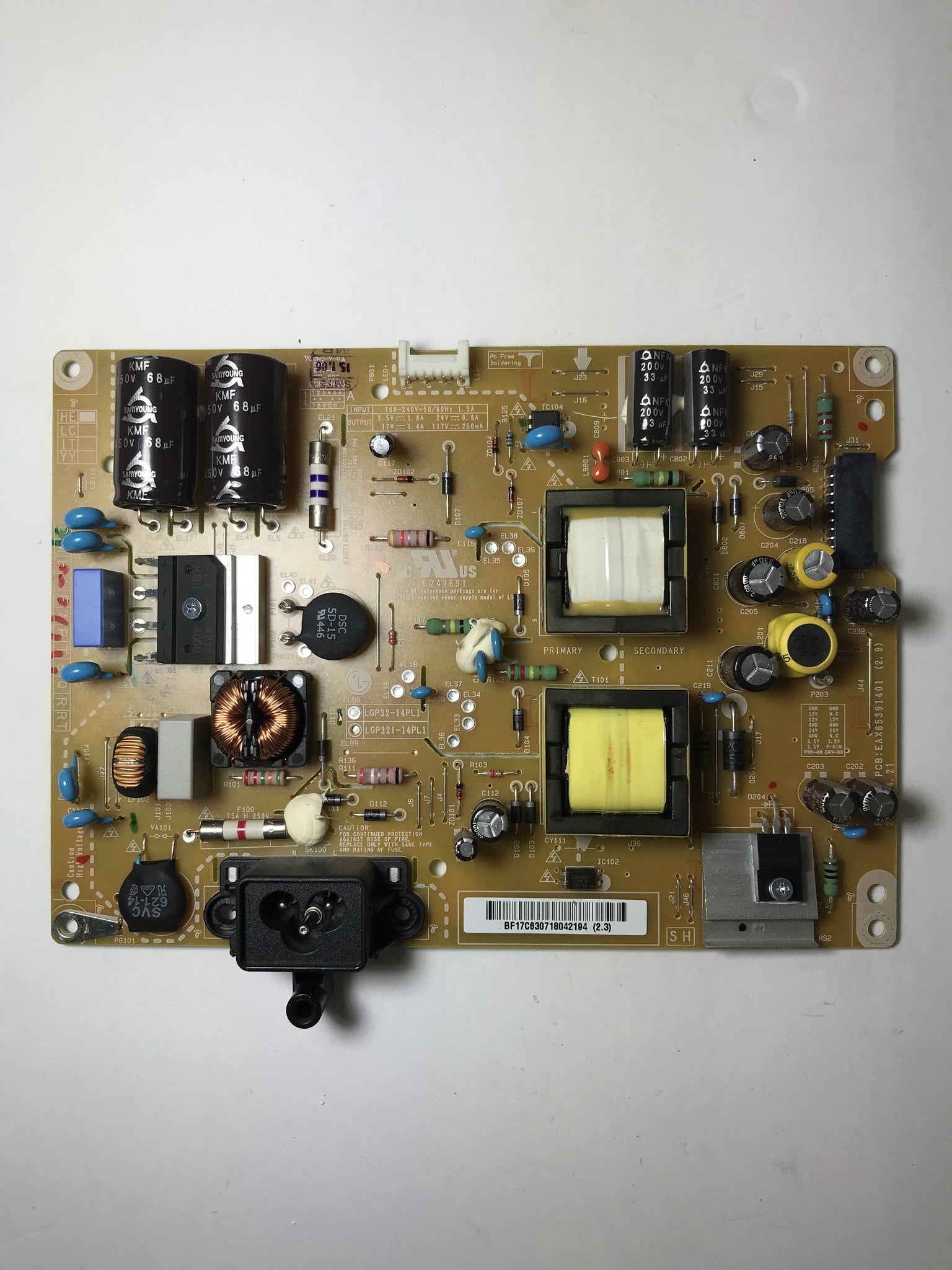 LG EAY63071804 Power Supply / LED Board