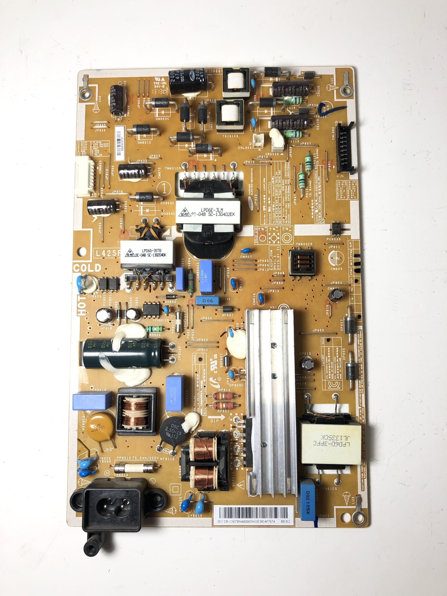 Samsung BN44-00609A Power Supply / LED Board