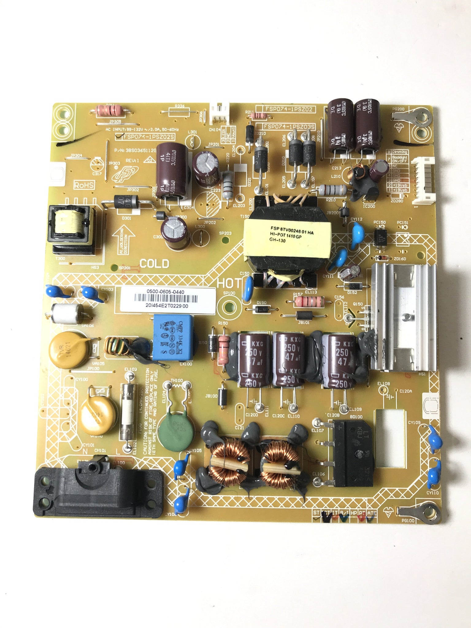 Sharp 9LE50006050440 Power Supply/LED Board