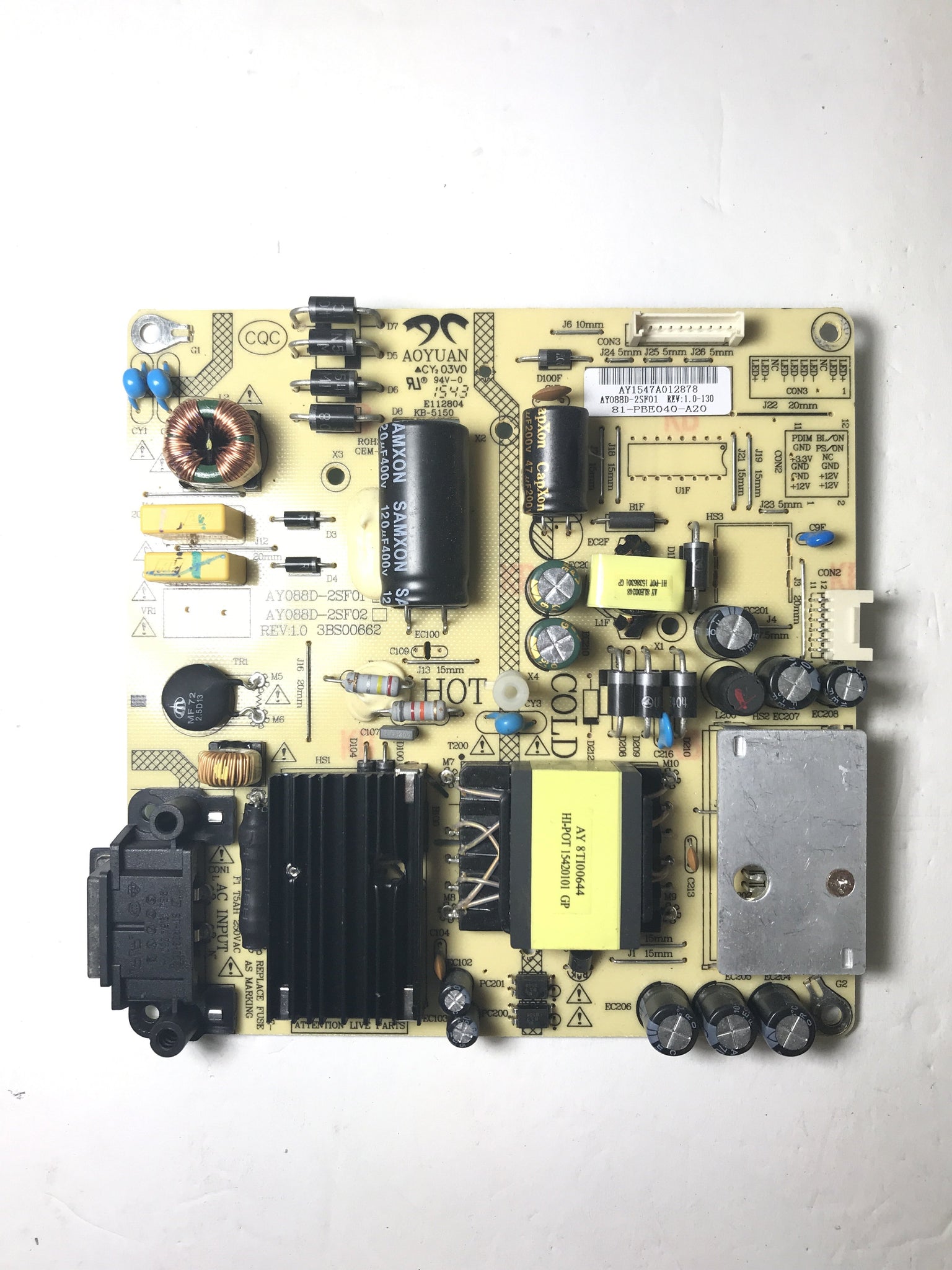 Insignia 81-PBE040-A20 Power Supply / LED Board