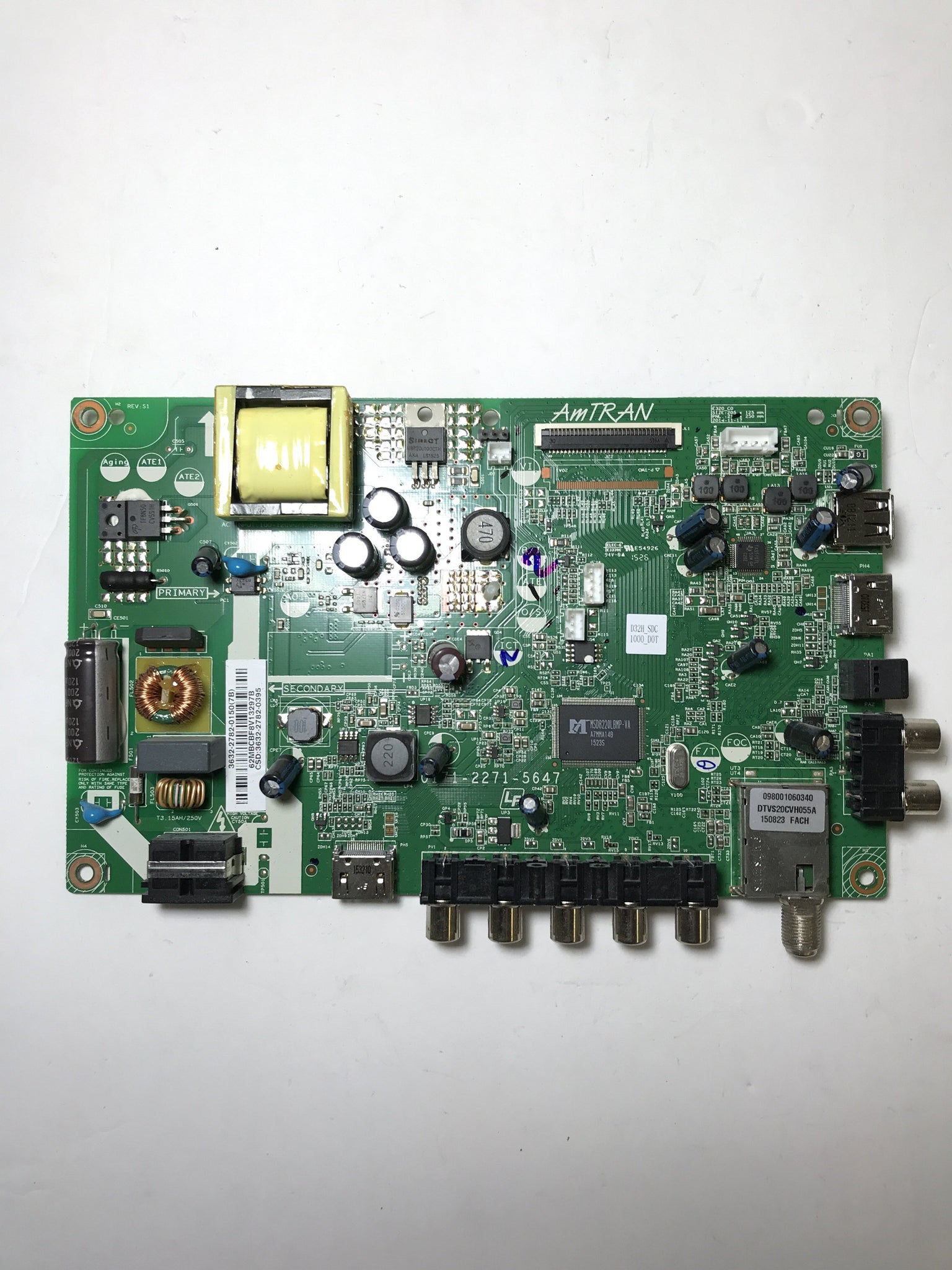 Vizio 3632-2782-0150 Main Board / Power Supply for D32H-C0 (LAUSTBAR)